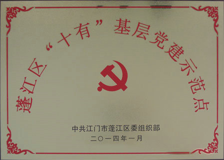 Grassroots party building demonstration sites